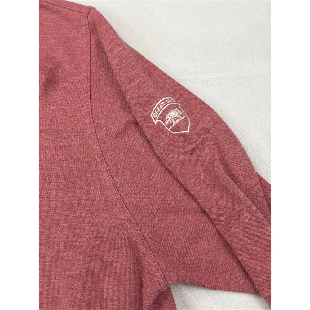 Peter Millar Men's Crown Comfort Interlock 1/4 Zip Pink/Red Pullover Size XL - Picture 4 of 12